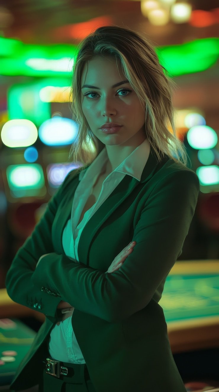 Mobile phone displaying live blackjack table on sistem